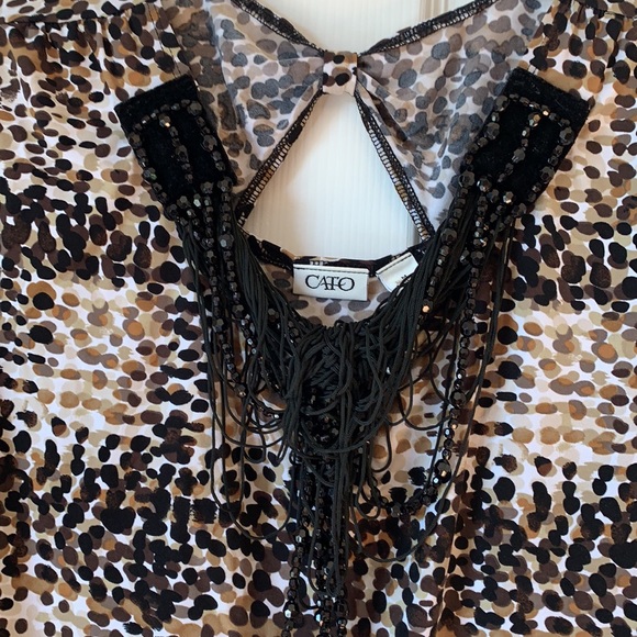 animal print medium blouse - Picture 4 of 5